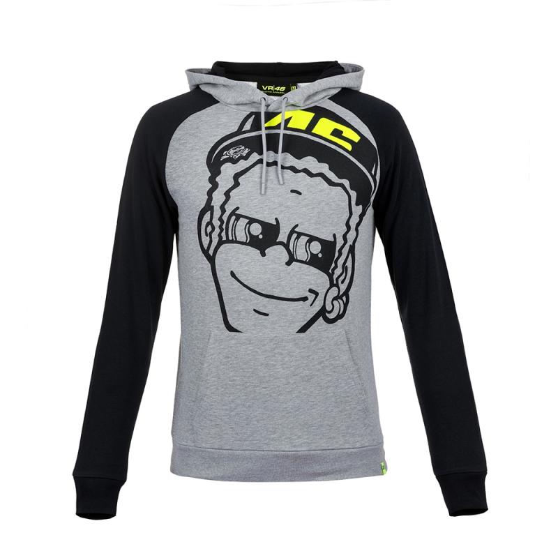 Sweat zip capuche VR46 Valentino Rossi Dottorino gris 2018- M