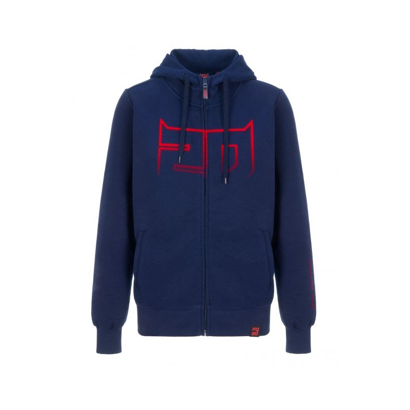 Sweat zippé à capuche femme Fabio Quartararo Flock 20 bleu- M
