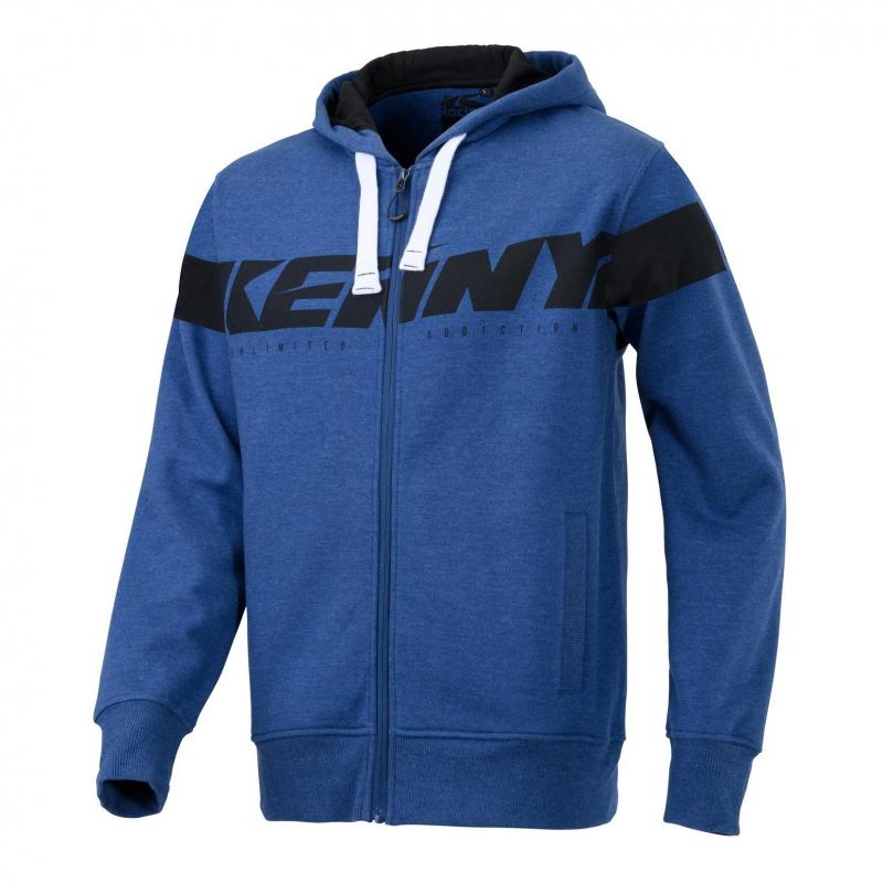 Sweat zippé à capuche Kenny Heritage bleu- S