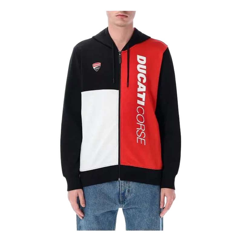 Sweat zippé à capuche Moto GP Apparel Ducati Corse Technical black-