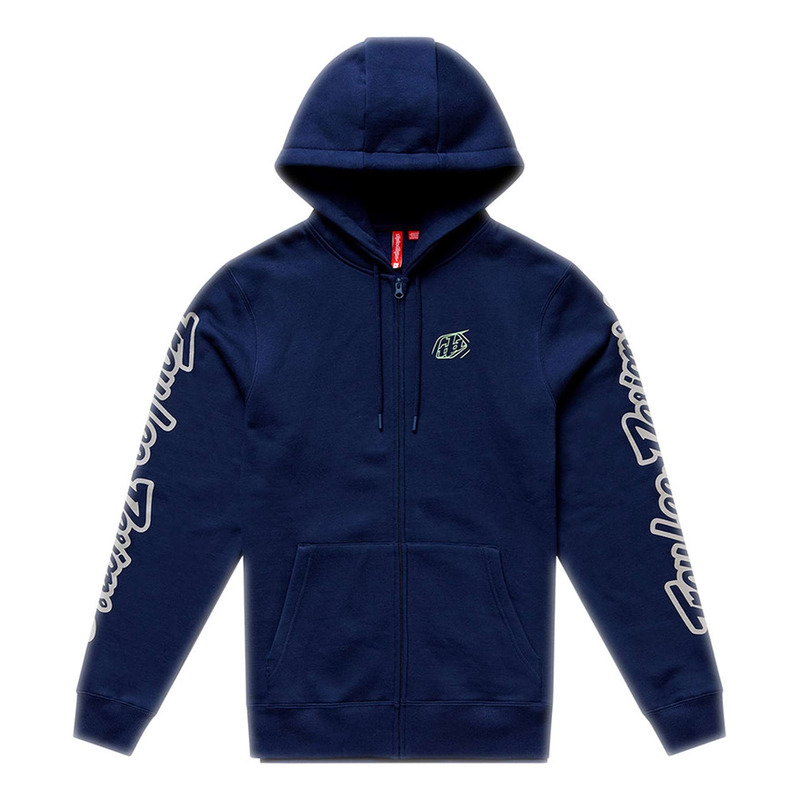 Sweat zippé à capuche Troy Lee Designs Badge navy/sage