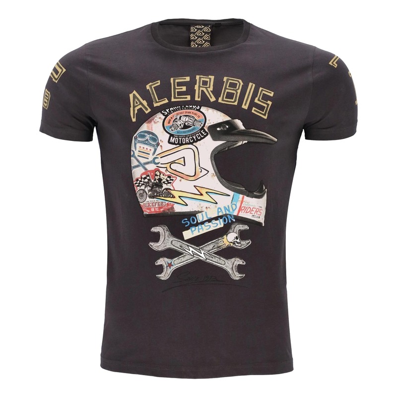 T-shirt Acerbis SP Club helmet grigio scuro- S
