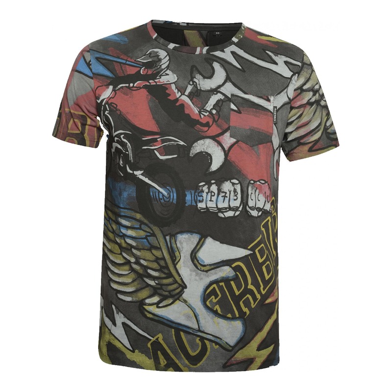 T-shirt Acerbis SP Club Paint gris/multicolore- L