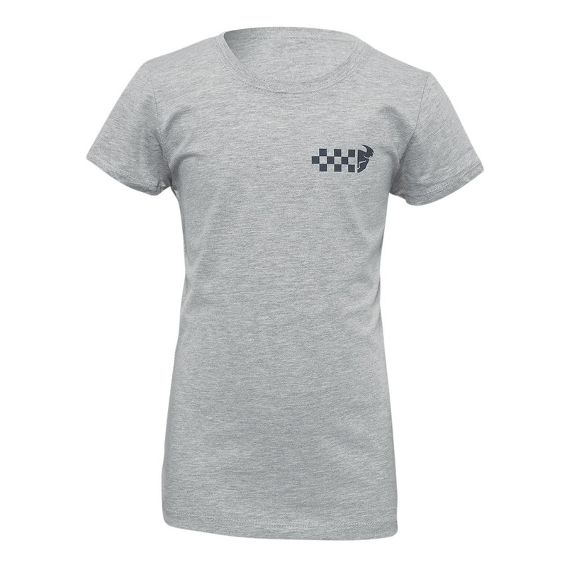 T-shirt enfant fille Thor Checkers gris chiné- XS