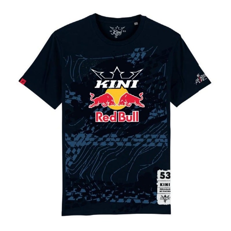 T-shirt enfant Kini Red Bull Tonography bleu nuit