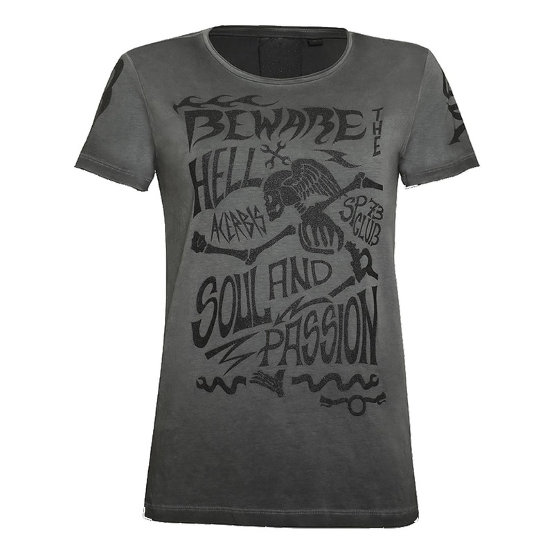 T-shirt femme Acerbis SP Club Rush gris clair- XS