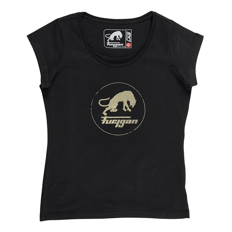 T-shirt femme Furygan Eryka noir/métal- S