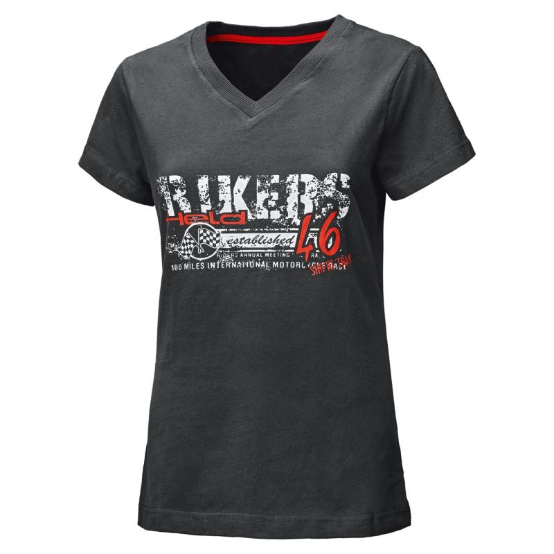 T-Shirt femme Held Bikers noir/rouge- XS