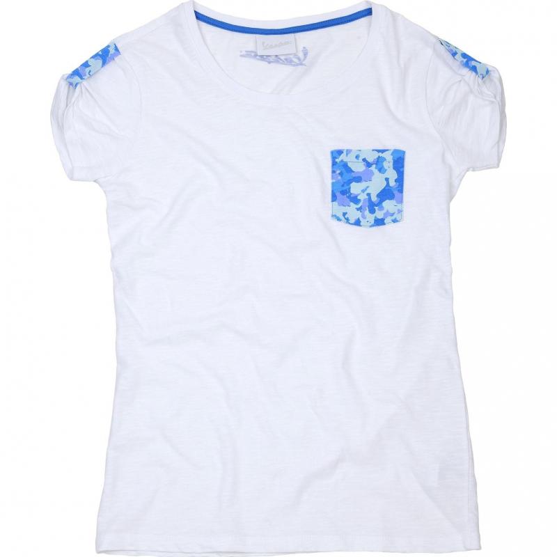 T-shirt femme Vespa Camouflage blanc- XS