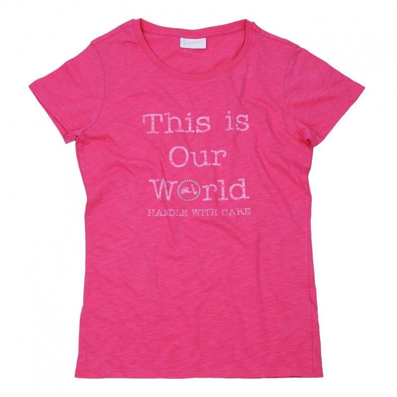 T-shirt femme Vespa This Is Our World rose- XS