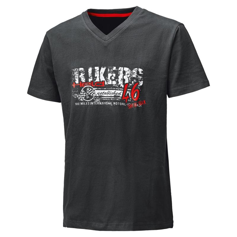 T-Shirt Held Bikers noir/rouge- S