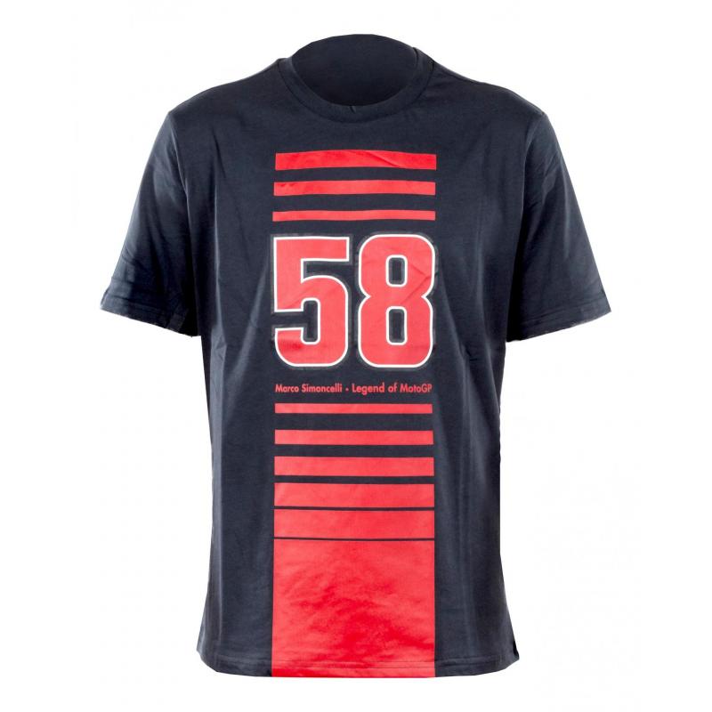 T-Shirt Marco Simoncelli 58 gris foncé/rouge