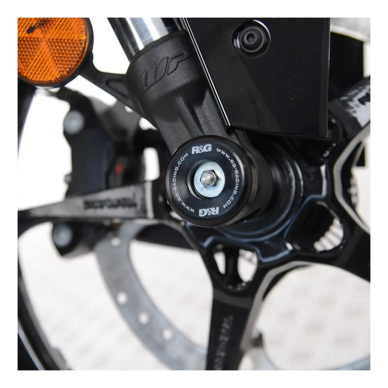 Tampons de protection de fourche R&G Racing noir KTM 390 RC 22-23