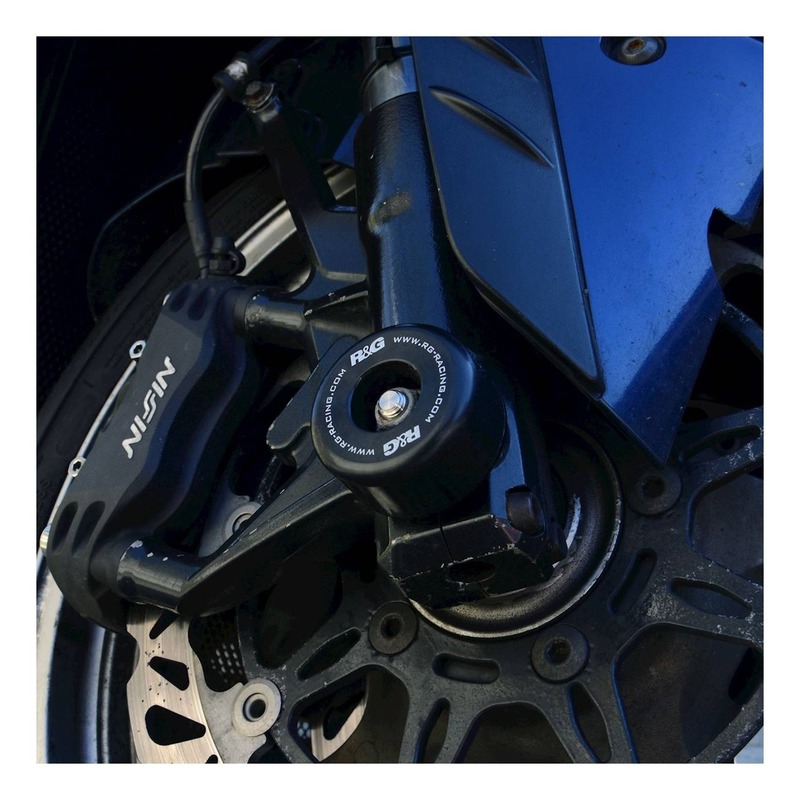 Tampons de protection de fourche R&G Racing noirs Kawasaki ZX-6R 03-20