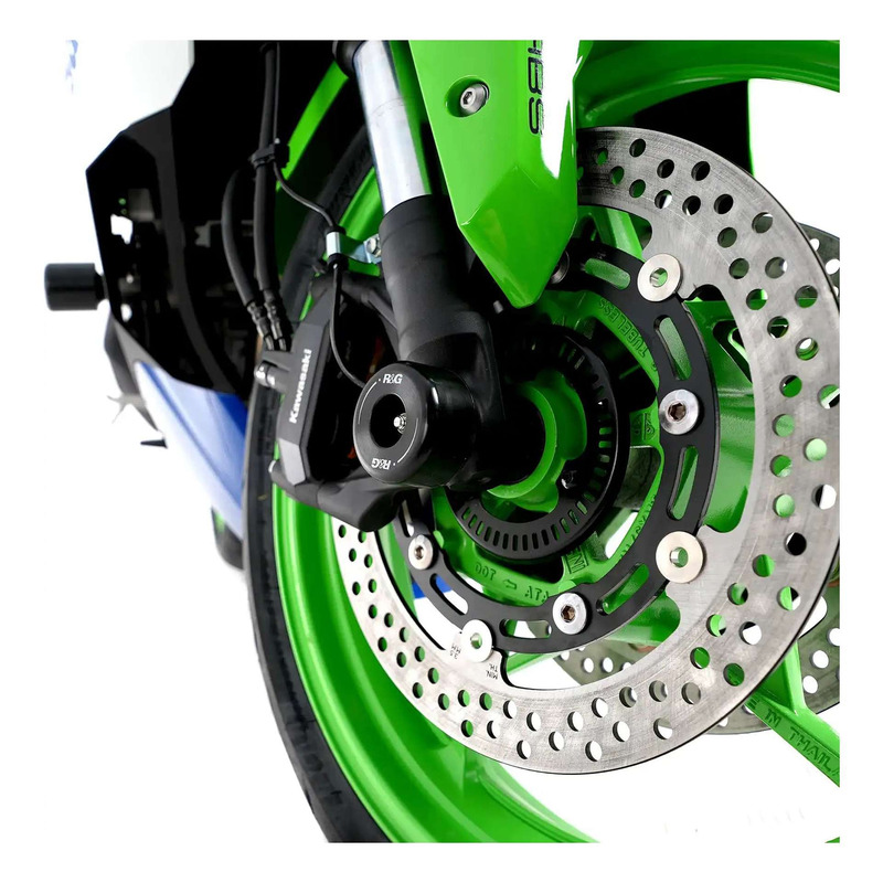 Tampons de protection de fourche R&G Racing noirs Kawasaki ZX-25 R 23-