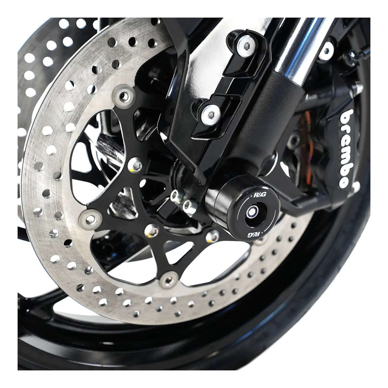 Tampons de protection de fourche R&G Racing noirs Suzuki GSX-S 1000 24