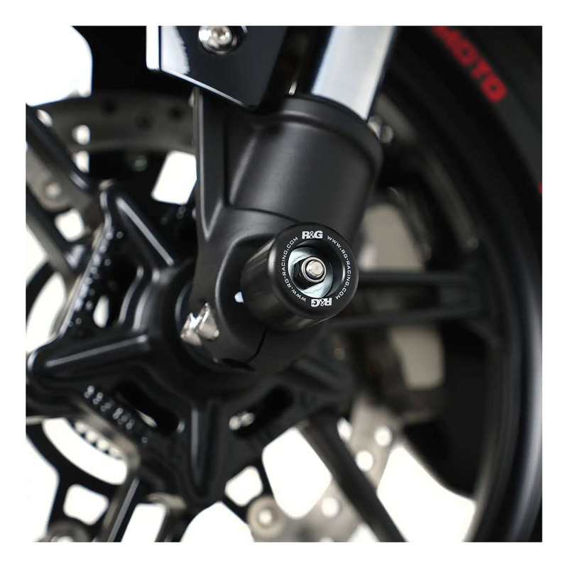 Tampons de protection de fourche R&G Racing noirs CF Moto 450 SR 23-25