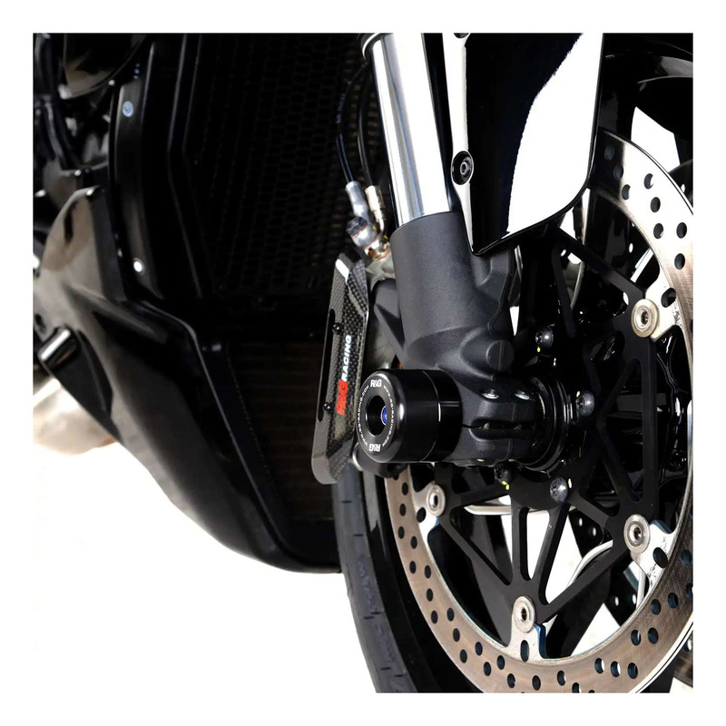 Tampons de protection de fourche R&G Racing noirs Ducati Diavel 23-25