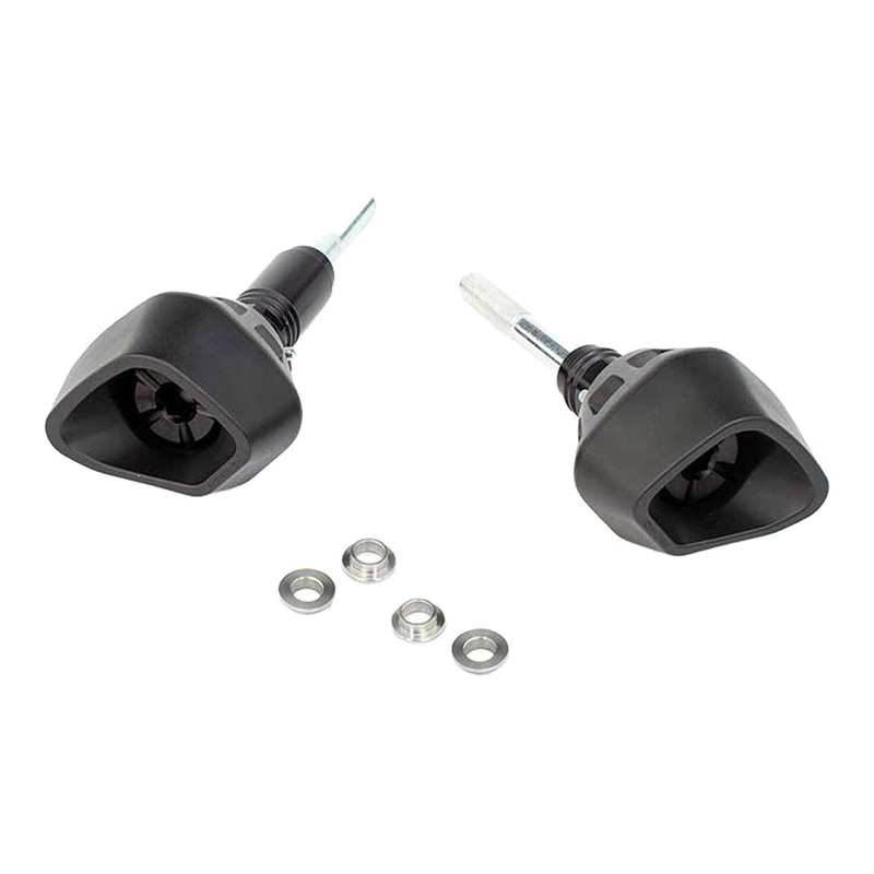 Tampons de protection Evotech Defender noirs Kawasaki Ninja 650 17-25
