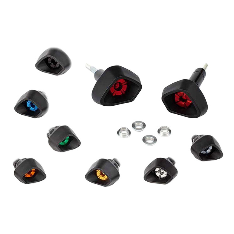 Tampons de protection Evotech Defender noirs Yamaha MT-09 17-22