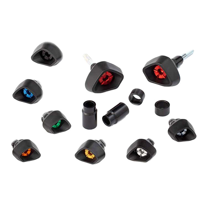 Tampons de protection Evotech Defender noirs Yamaha MT-07 14-25