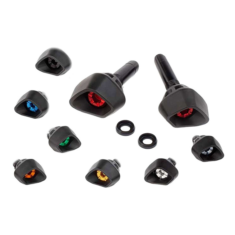 Tampons de protection Evotech Defender noirs Triumph Speed Triple 1050