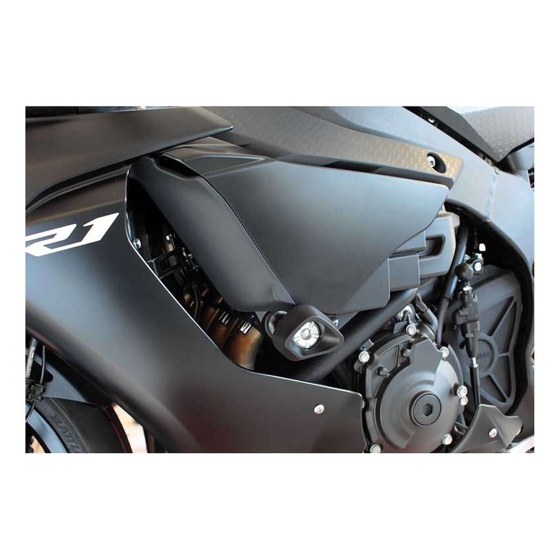 Tampons de protection Evotech Defender silvers Yamaha YZF-R1 15-25