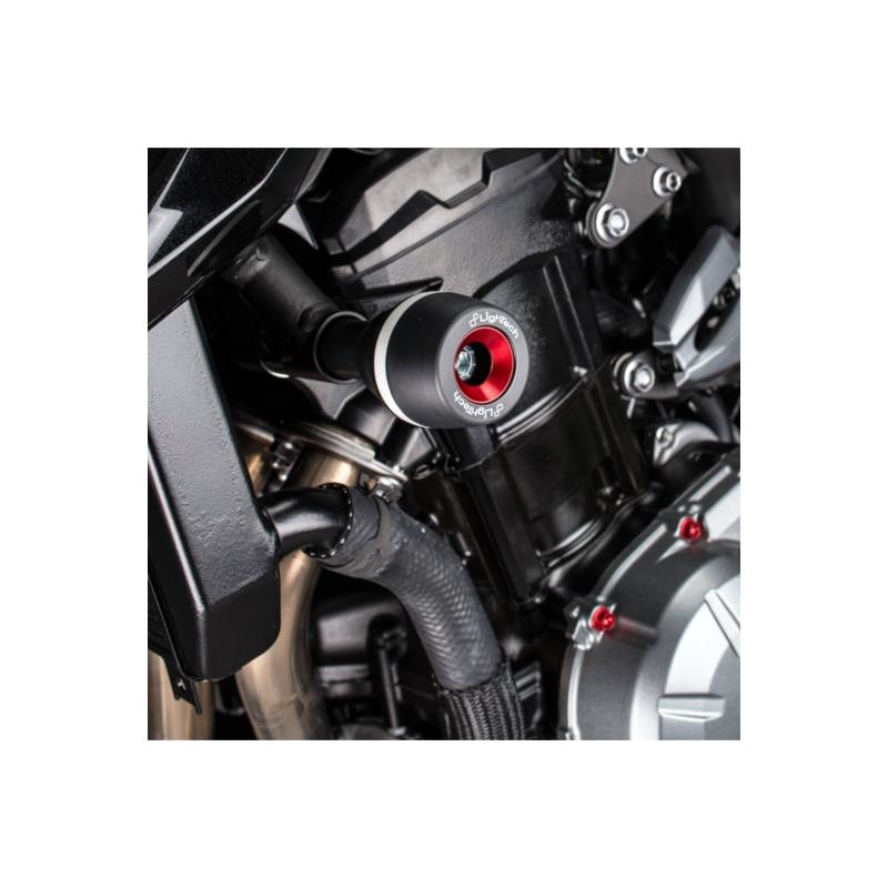 Tampons de protection Lightech insert noir Kawasaki Z900 2017