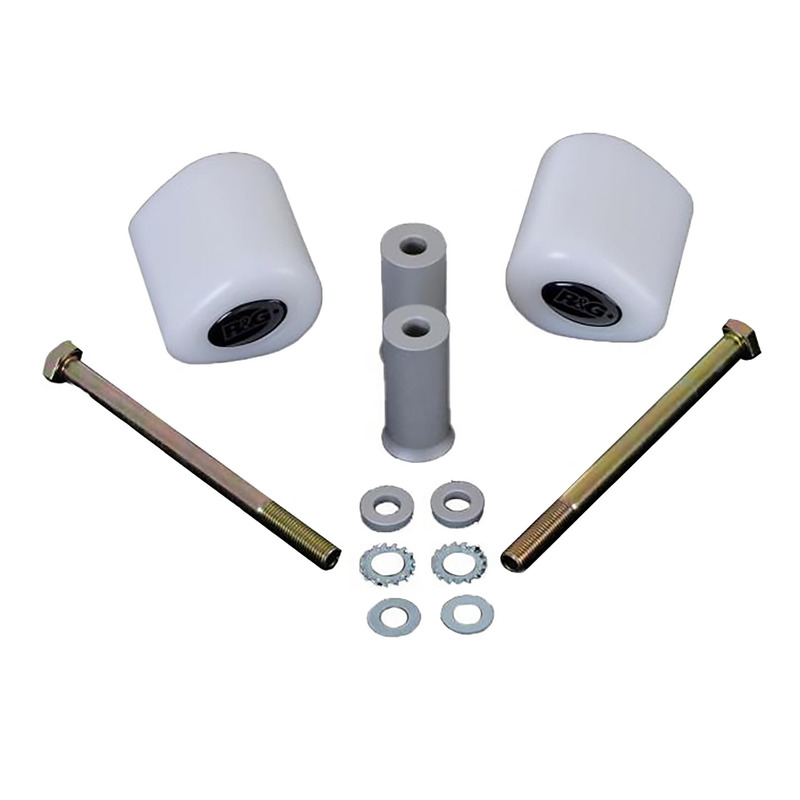 Tampons de protection R&G Aero Kawasaki ZX-6 R 636 13-21 blanc