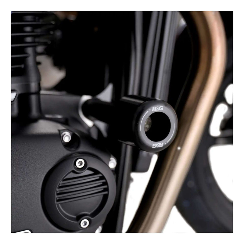 Tampons de protection R&G Racing Apex Triumph Speed Twin 24-26 noir