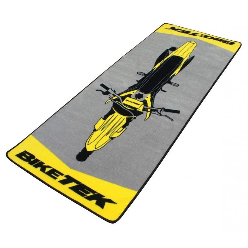Tapis de garage BikeTek MX jaune