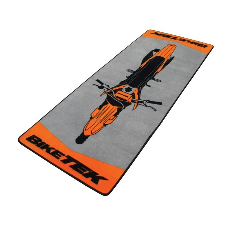Tapis de garage BikeTek MX orange