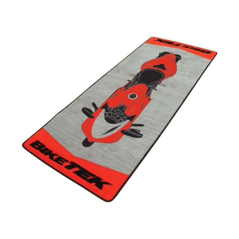 Tapis de garage BikeTek Serie 2 Ducati rouge