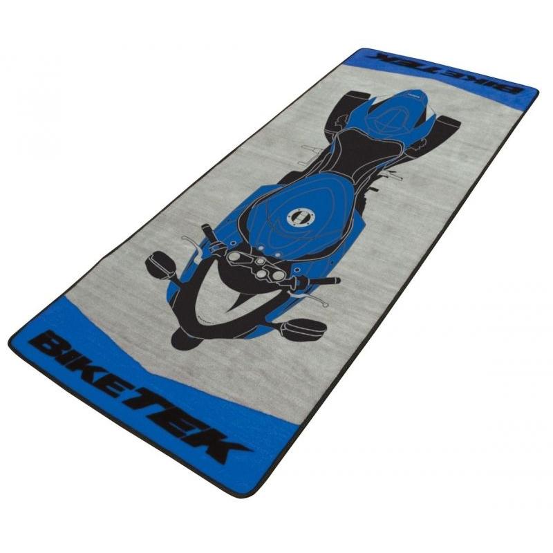 Tapis de garage BikeTek Serie 2 Suzuki bleu