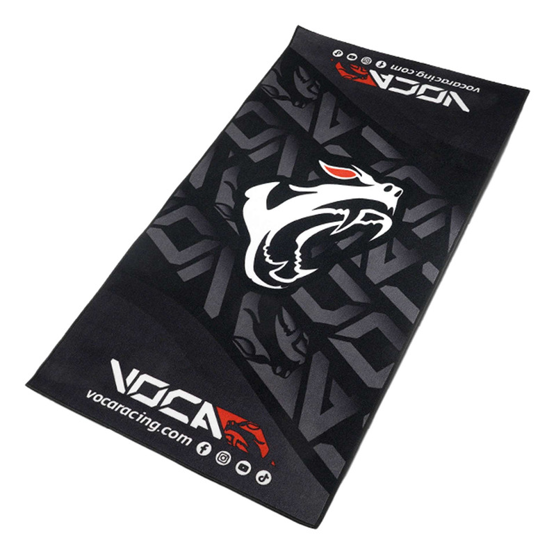 Tapis de garage Voca Racing noir/blanc 2x1 m