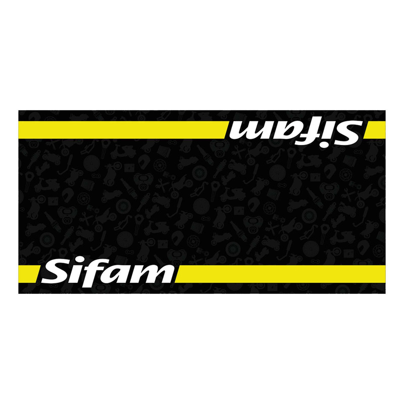 Tapis environnemental Sifam FIM noir/jaune 2x1 m