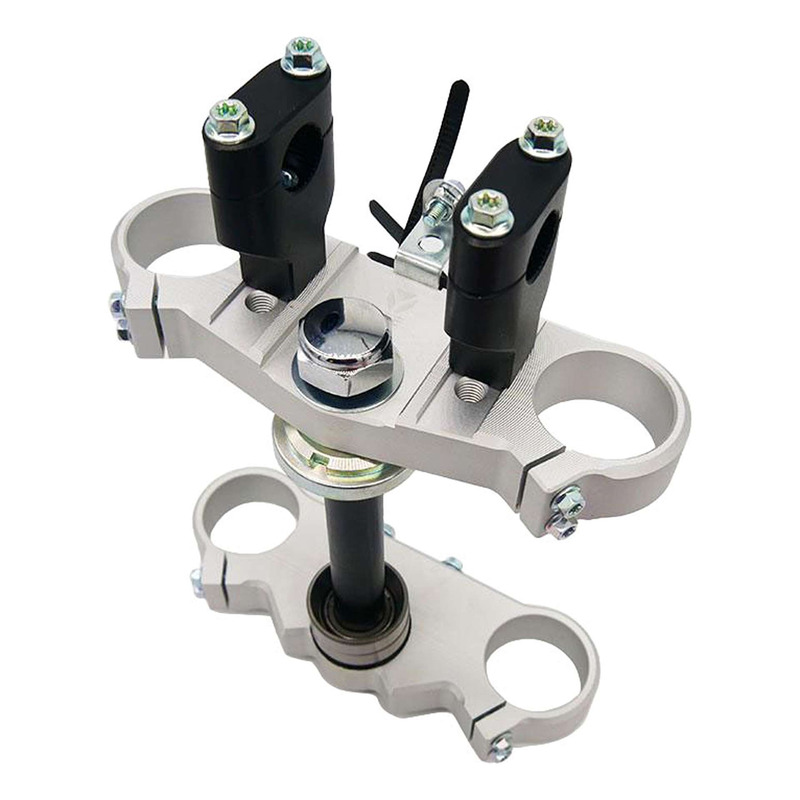 Té de Fourche Complet et Pontets YCF FACTORY Gris 45/48 160mm pour START / PILOT / SM / BIGY / SP2