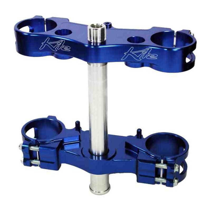 Té de fourche Kite MX-EN bleu pour Yamaha YZ 250 F 12-18 offset 21,5m
