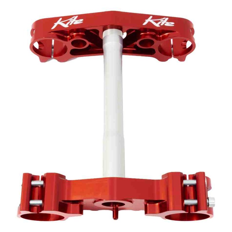 Té de fourche Kite MX-EN rouge pour Honda CRF 450 R 02-07 offset 24mm
