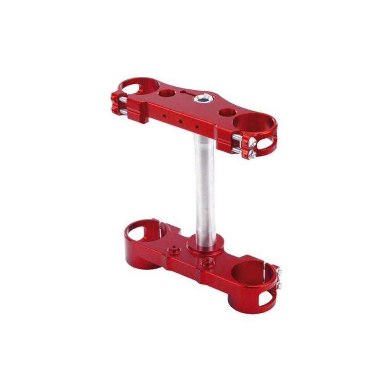 Té de fourche KiteHonda CRF 450R 2017 Offset 22mm rouge
