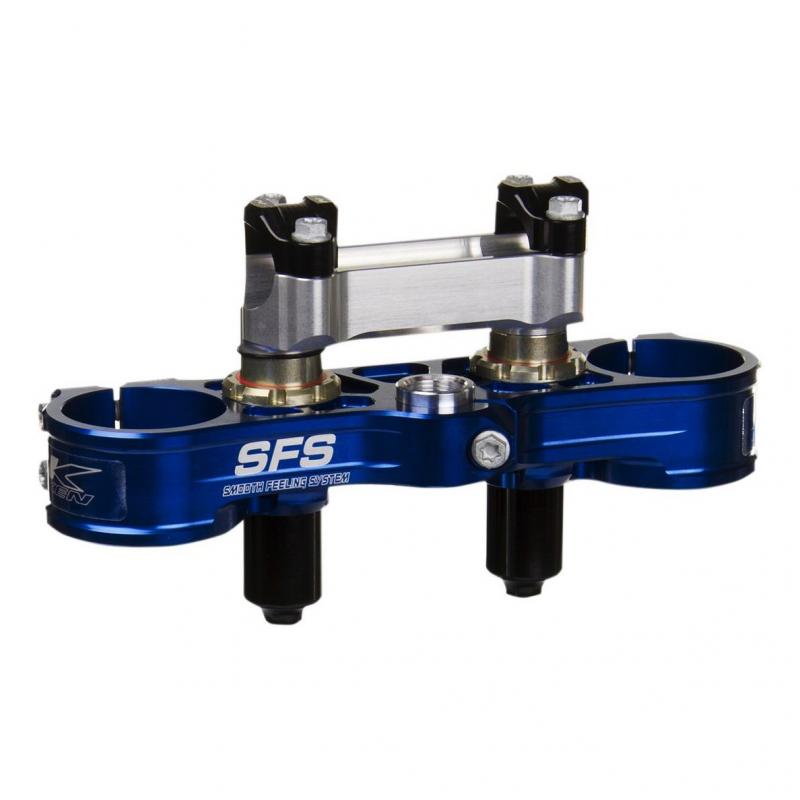Té de fourche supérieur Neken Kawasaki 450 KXF 14-17 bleu