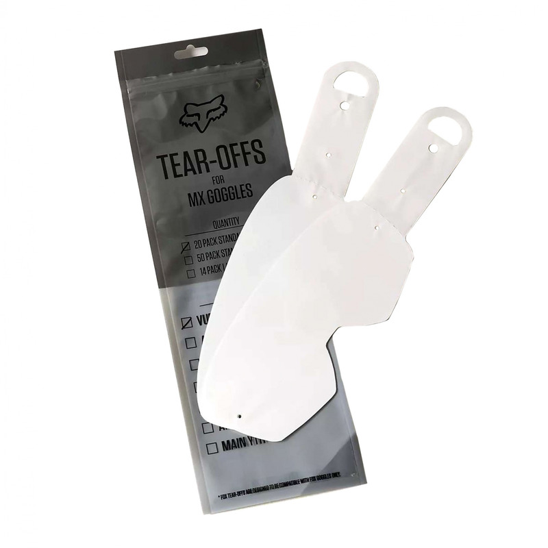 Tear-Offs Fox Racing pour SystÃ¨me Roll-Off Vue â   X14