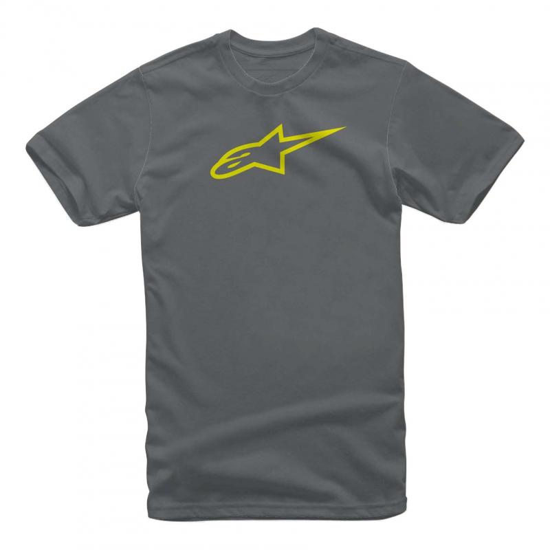 Tee-shirt Alpinestars Ageless lasic anthracite/jaune- S