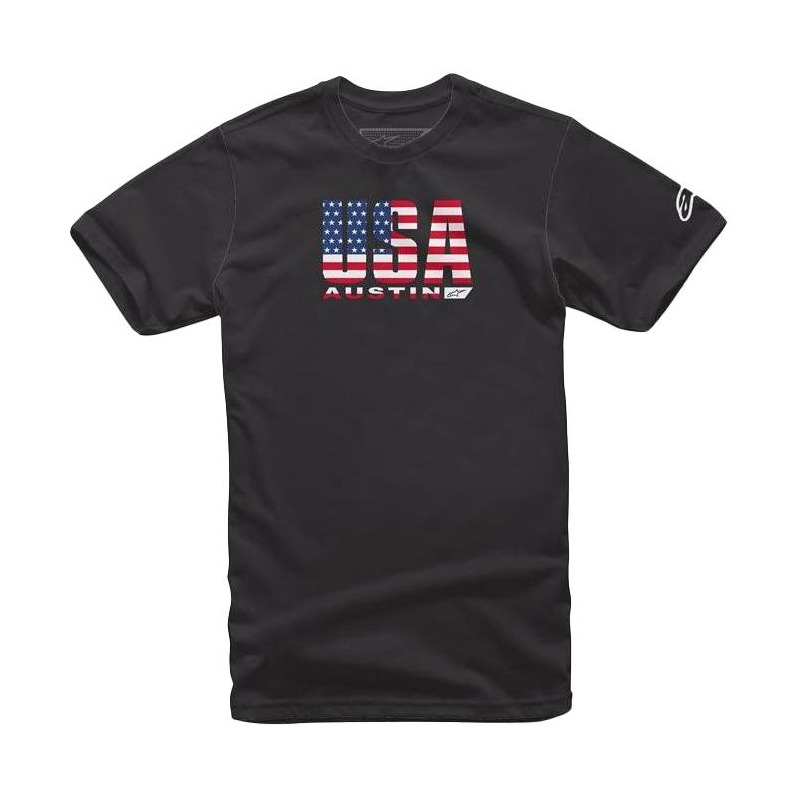 Tee-shirt Alpinestars Circuits USA noir- XL