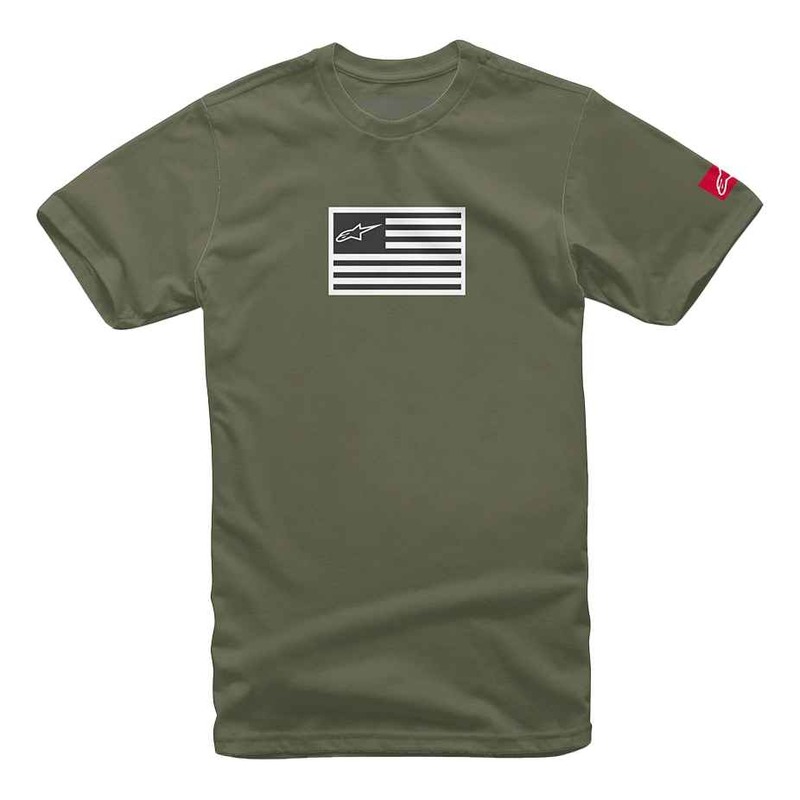 Tee-shirt Alpinestars Flagged military- S