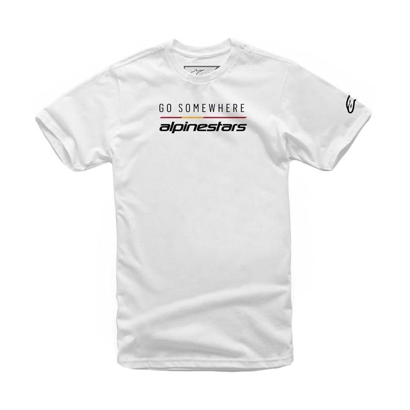 Tee-shirt Alpinestars Go Somewhere blanc- L