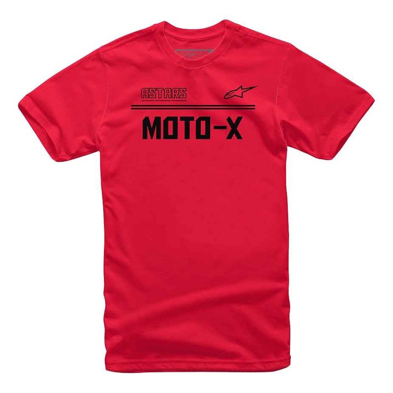 Tee-shirt Alpinestars Moto-X rouge/noir- S
