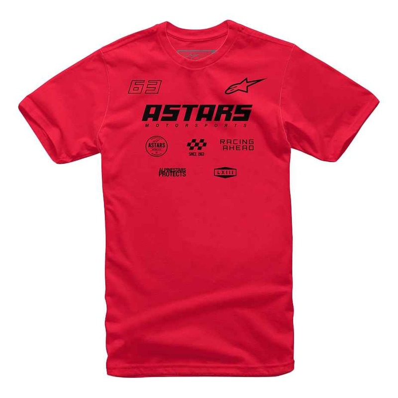 Tee-shirt Alpinestars Multi Race rouge- S