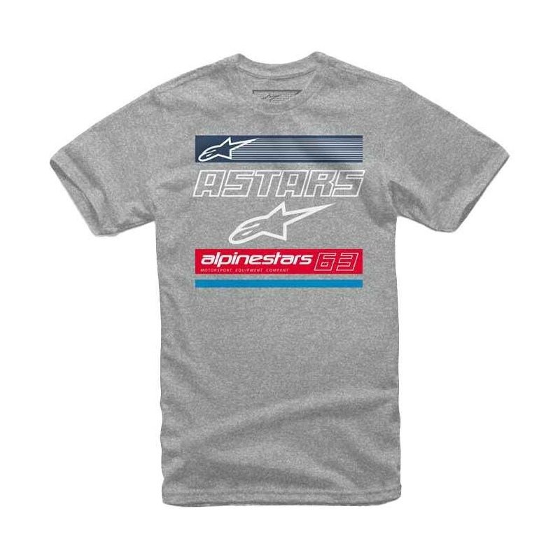 Tee-shirt Alpinestars Quattro gris heather- S