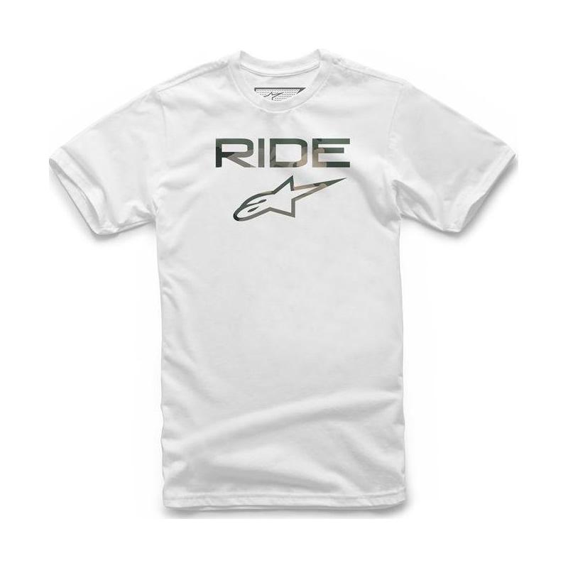 Tee-shirt Alpinestars Ride 2.0 Camo blanc